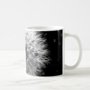Schwarzweiss-Löwenzahn Kaffeetasse
