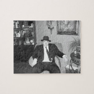 Schwarzweiss-Mafiapuzzlespiel Puzzle