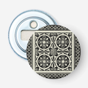 Schwarzweiss-Mandala-Motiv durch Visions-Studio Flaschenöffner