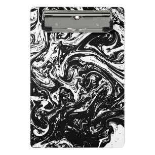 Schwarzweiß-Marmor-Stil Mini-Clipboard Mini Klemmbrett