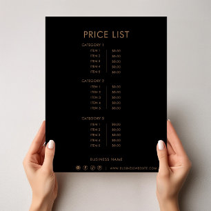 Schwarzweiß-Minimalistische formelle, einfache Pre