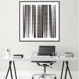 Schwarzweiß Minimalistische Kunstdrucken Poster