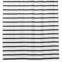 Schwarzweiss-Mode Stripes Duschvorhänge Duschvorhang
