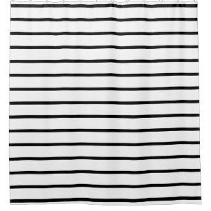 Schwarzweiss-Mode Stripes Duschvorhänge Duschvorhang