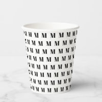 Schwarzweiß-Monogramm-Muster