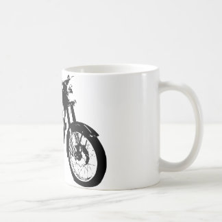 Schwarzweiss-Motorrad-Zeichnen Tasse