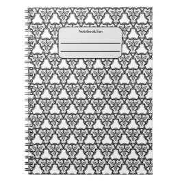 Schwarzweiß-Muster - angepasstes Notebook Notizblock