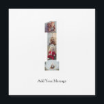 Schwarzweiß-Nummer 1 FotoCollage Magnetkarte<br><div class="desc">Passen Sie Ihre eigene Fotografie an. Sie können dieses maßgeschneiderte Produkt für besondere Anlässe wie Hochzeiten,  Geburtstage,  Weihnachten,  Feiertage,  Gedenkfeiern,  Abschluss und Jahrestage herstellen. Es kann auch als Geschenk an Ihre beste Freundin,  nahe Freundin,  Familie und Verwandte gegeben werden.</div>