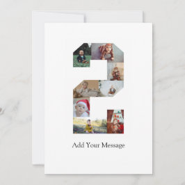 Schwarzweiß-Nummer 2 FotoCollage Ankündigung