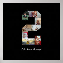 Schwarzweiß-Nummer 2 FotoCollage