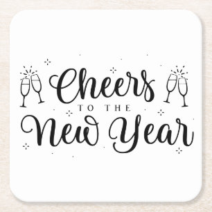 Schwarzweiß Party Paper Untersetzer