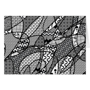 Schwarzweiß-Patchwork-Muster 05
