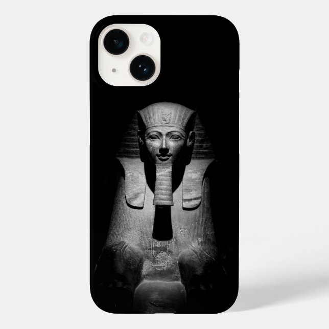 Schwarzweiß-Pharao-König Case-Mate iPhone Hülle (Rückseite)