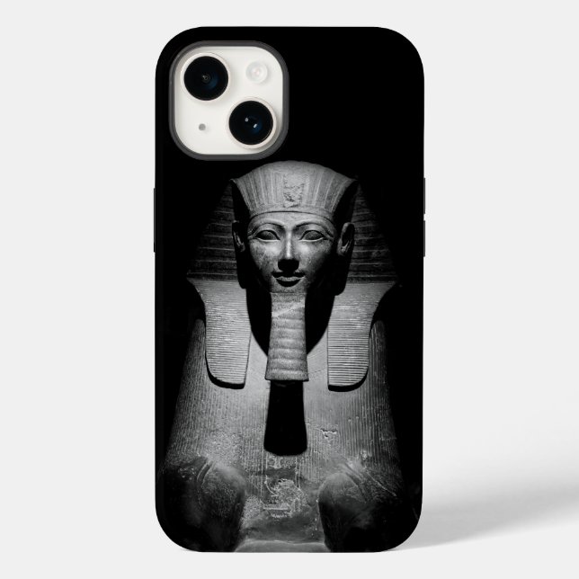 Schwarzweiß-Pharao-König Case-Mate iPhone Hülle (Rückseite)