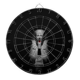 Schwarzweiß-Pharao-König Dartscheibe