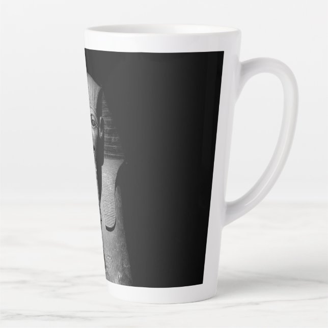 Schwarzweiß-Pharao-König Milchtasse (Rechts)