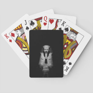 Schwarzweiß-Pharao-König Spielkarten