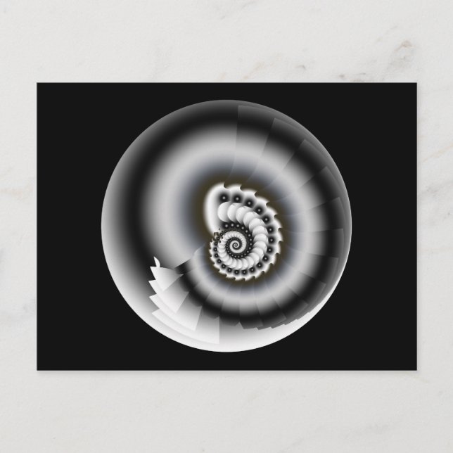 Schwarzweiß Postkarte (Vorderseite)