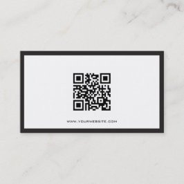 Schwarzweiss-QR Code-Berater Visitenkarte