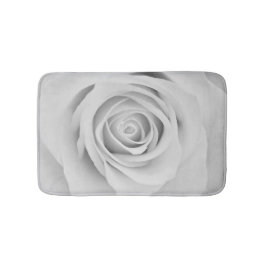 Schwarzweiß-Rosa-Blume Badematte