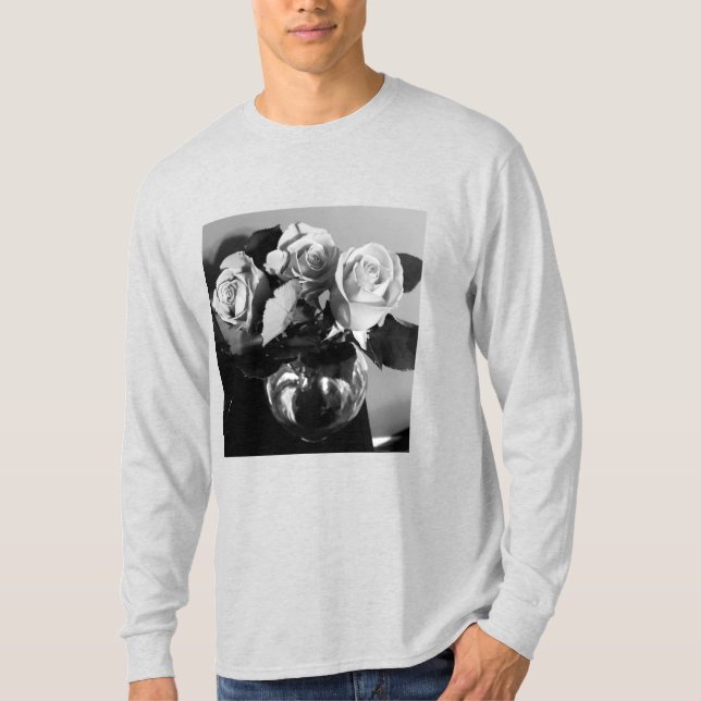 Schwarzweiß-Rosa-Shirt T-Shirt (Vorderseite)