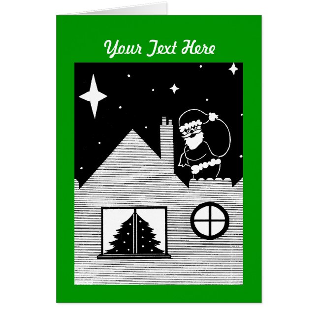 Schwarzweiss-Sankt mit Sackweihnachten (Vorne)