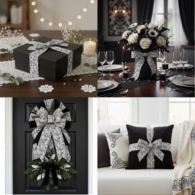 Schwarzweiß Satinband (Von Creator hochgeladen)