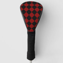 Schwarzweiß-Schachbrett Golf Headcover