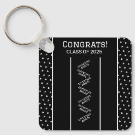 Schwarzweiß-Schlüsselanhänger Schlüsselanhänger