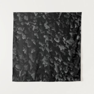 Schwarzweiß-Schuss von Pflanze aus dickem Efeu Wandteppich