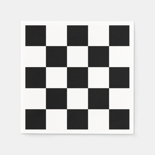 Schwarzweiß Serviette (Vorderseite)