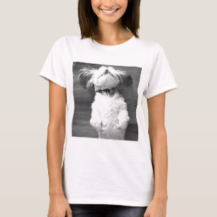 Schwarzweiss-Shih--Tzuwelpe T-Shirt