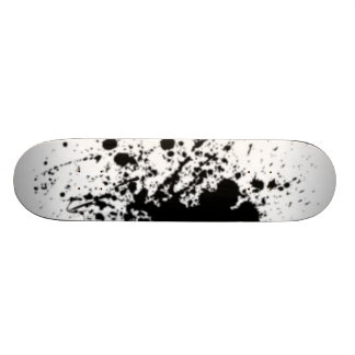 Schwarzweiss-Spritzer-Skatebrett Skateboard