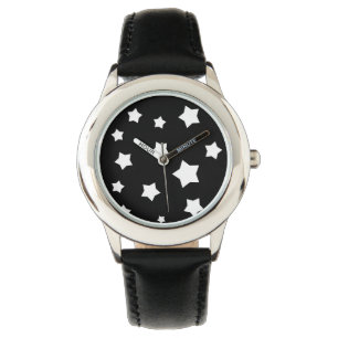 Schwarzweiss-Sternchen-Vereinbarung Armbanduhr