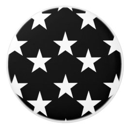 Schwarzweiss-Sternchen-Vereinbarung Keramik-Griffe Keramikknauf