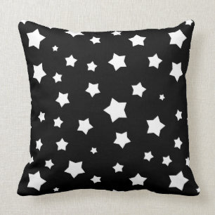 Schwarzweiss-Sternchen-Vereinbarung Kissen