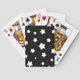Schwarzweiss-Sternchen-Vereinbarung Spielkarten