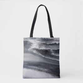 Schwarzweiss-Strand-Taschen-Tasche