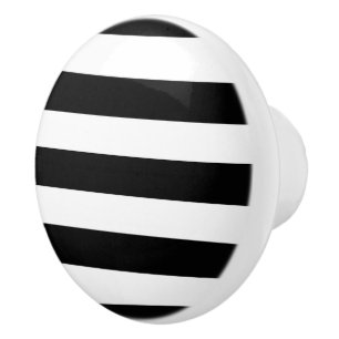 Schwarzweiss-Streifen Keramikknauf