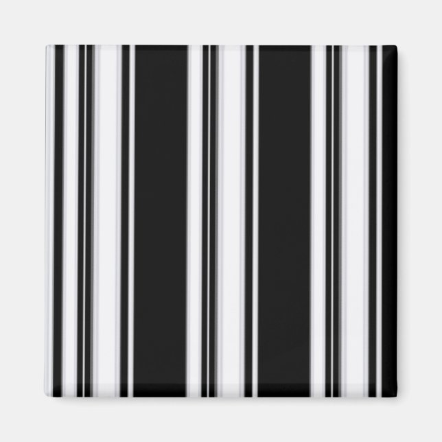 Schwarzweiss-Streifen-Magnet Magnet (Vorne)