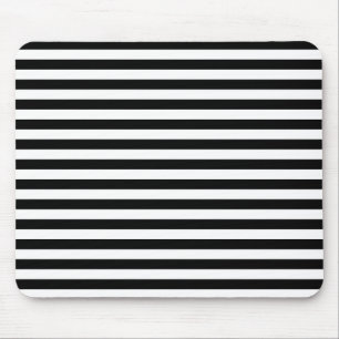 Schwarzweiss-Streifen Mousepad