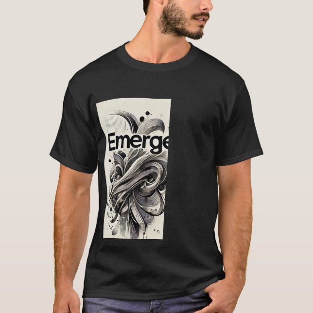 Schwarzweiß-T - Shirt (Vorderseite)