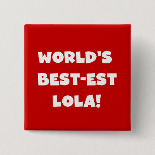 Schwarzweiss-T-Shirts des Gut-est Lola der Welt Button