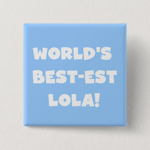 Schwarzweiss-T - Shirts des Gut-est Lola der Welt Button
