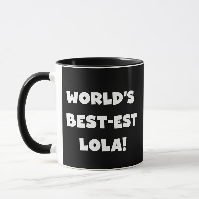 Schwarzweiss-T - Shirts des Gut-est Lola der Welt Tasse (Links)
