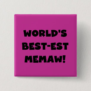Schwarzweiss-T-Shirts des Gut-est Memaw der Welt Button