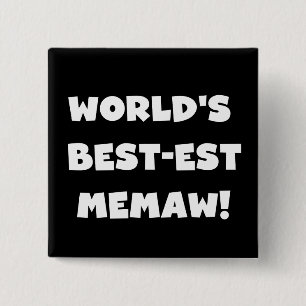 Schwarzweiss-T-Shirts des Gut-est Memaw der Welt Button