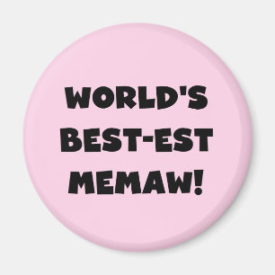 Schwarzweiss-T - Shirts des Gut-est Memaw der Welt Magnet