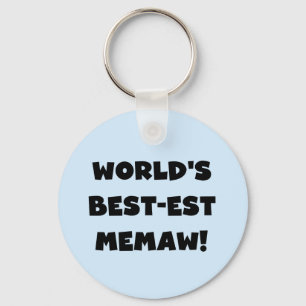 Schwarzweiss-T-Shirts des Gut-est Memaw der Welt Schlüsselanhänger