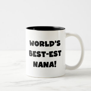Schwarzweiss-T - Shirts des Gut-est Nana der Welt Zweifarbige Tasse